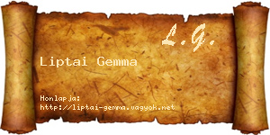 Liptai Gemma névjegykártya
